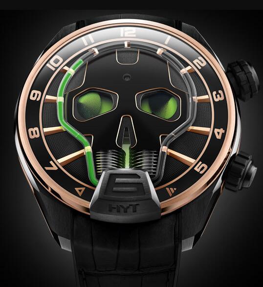 HYT 151-DG-44-GF-AB SKULL 51 MM Replica watch